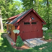 Vista 7 de Steel Lighting Co. Gardena - Luz de granero Montaje en pared al aire libre Cúpula de 16 pulgadas Cuello de cisne de 23 pulgadas Luz