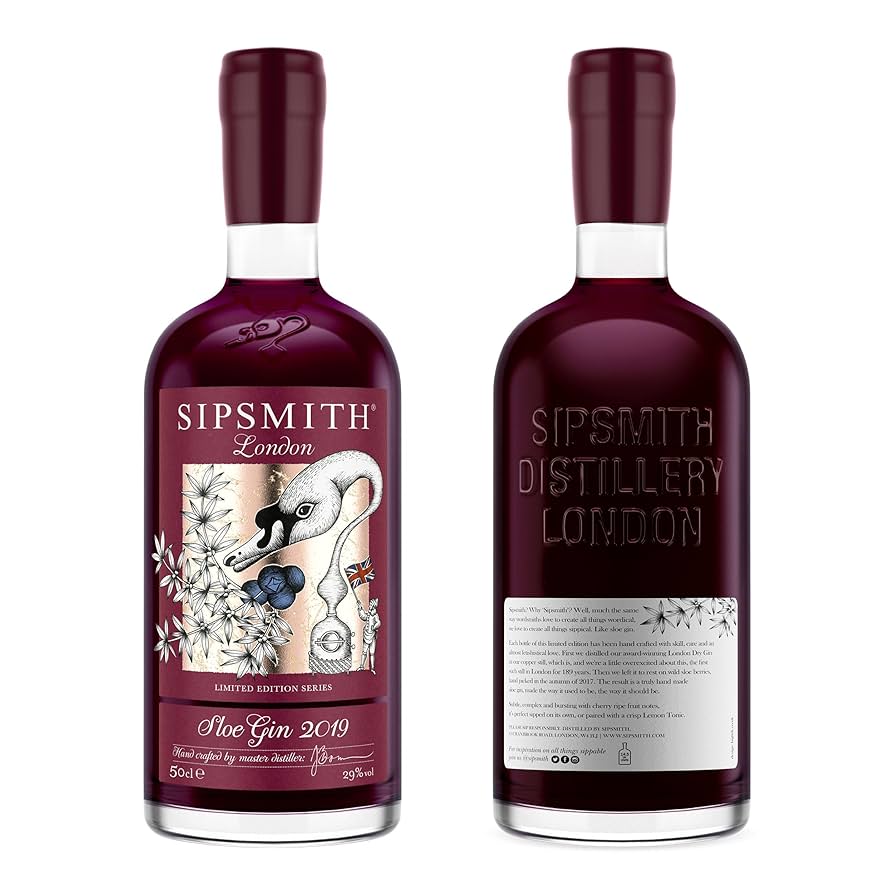 Sipsmith London Sloe Gin Liqueur, Small Batch, 29% ABV, 50