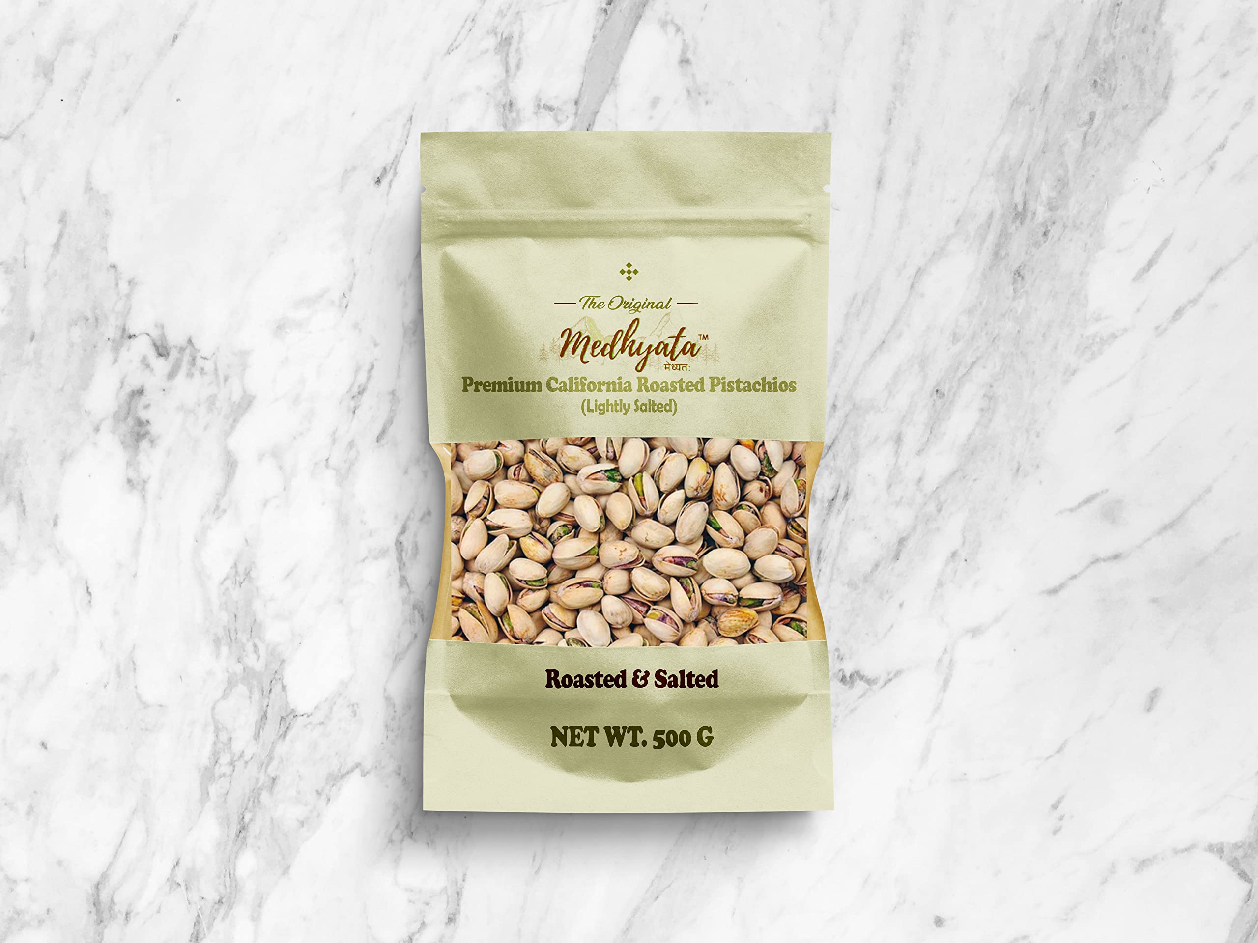 Medhyata Fresh Whole Roasted Salted Pistachios | Salted Pista With Shell