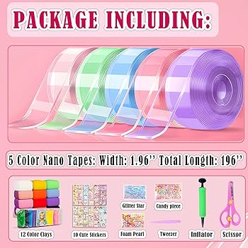 Amazon.com: 5PCS Nano Tape Bubble Kit for Kids, Nano Bubble Tapes Amazon.com: 5PCS Nano Tape Bubble Kit for Kids, Nano Bubble Tapes
