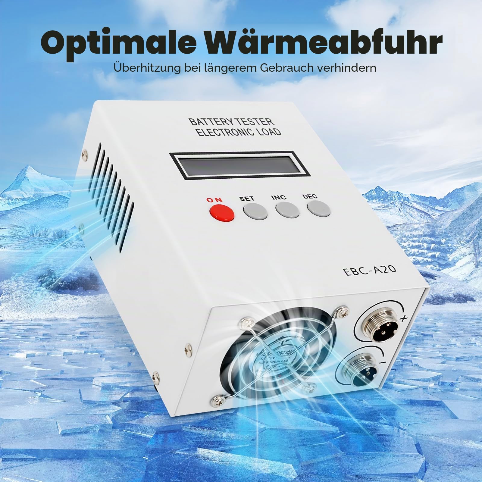 EBC-A20 Batterietestgerät Kapazität Tester Lithium/Blei-Säure Batterie Tester Elektronische Last Battery Tester 85W 5A Laden 20A Entladen
