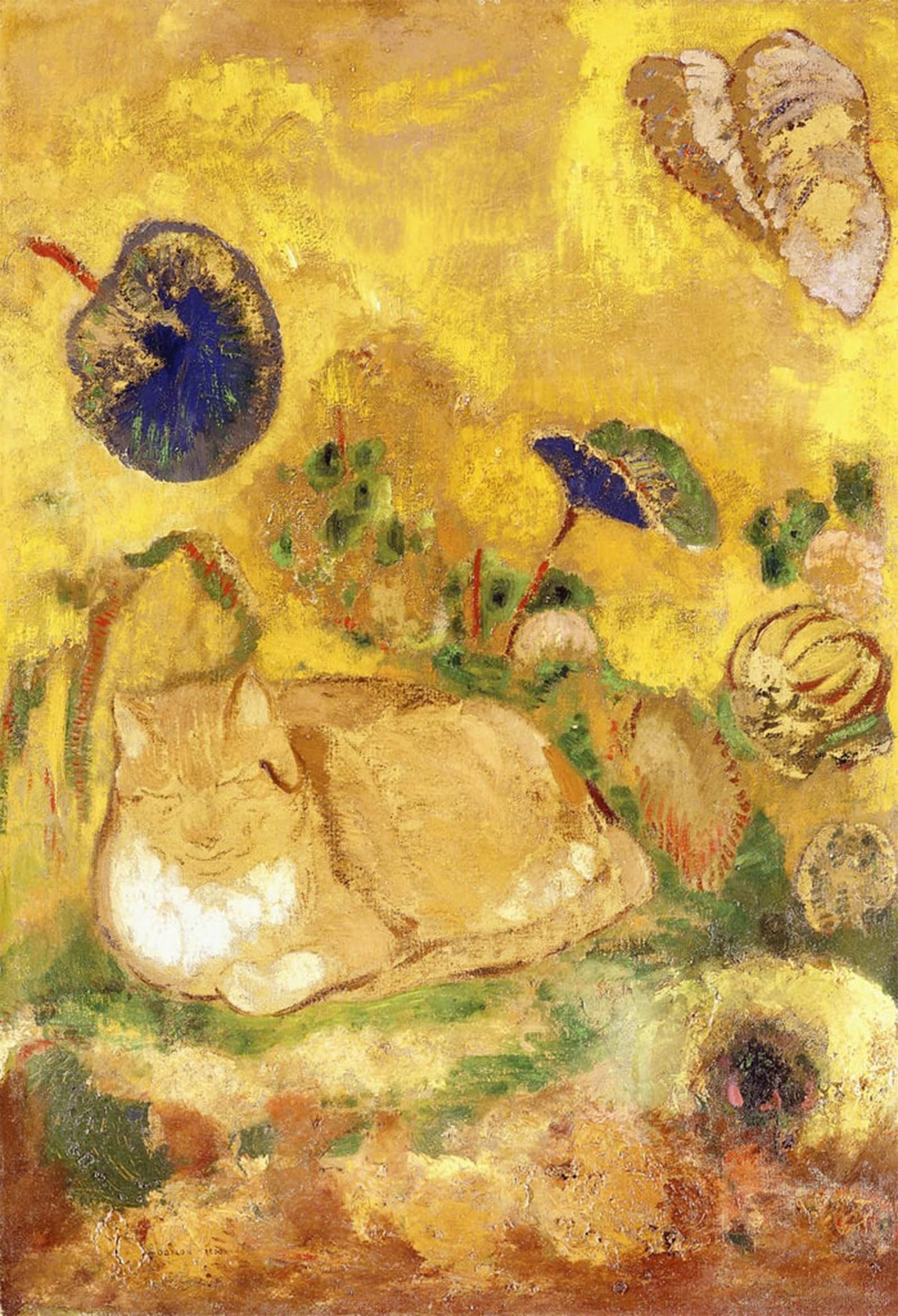 ARTXLXXBN Famous Prints Artwork Pictures Poster Painting Art Bazon the Artist by Odilon Redon Artwork Landscape Pictures for Home Decor 60x90cm