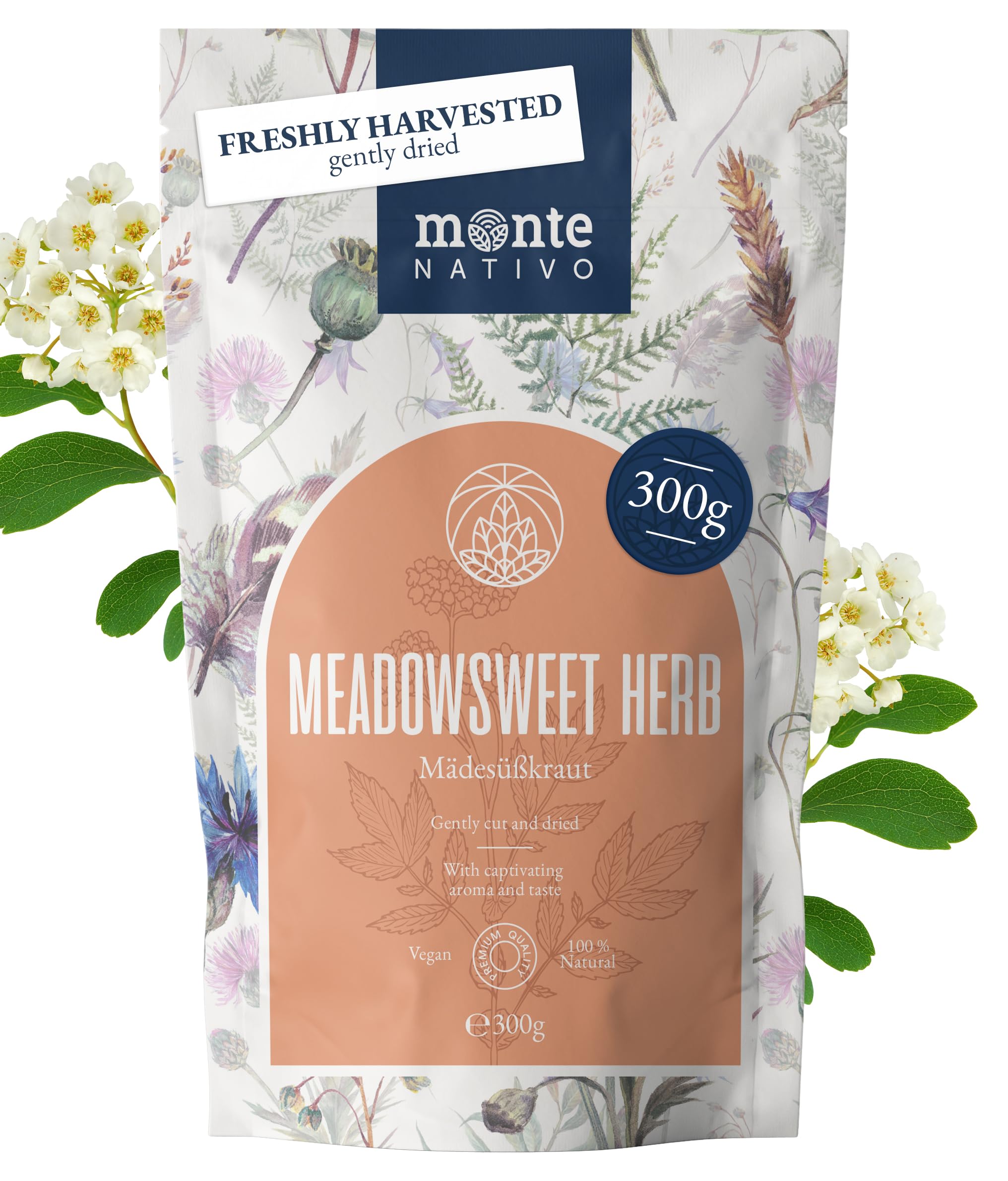 Lemon Balm Tea Monte Nativo (300g) - Gently Dried Lemon Balm Leaves - Aromatic and 100% Pure and Natural Loose Leaf Herbal Tea Without Additives - As a healthy, refreshing infusion — view 46