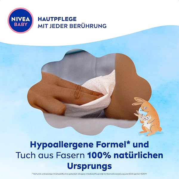 NIVEA BABY Soft & Cream Feuchttücher (4 x 57 Stück) - 5