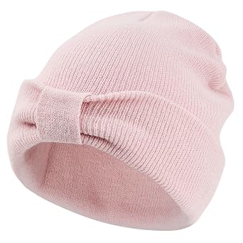 Century Star Baby Beanie Winter Hat-Soft Knit Cuffed Hats for Infant Toddler Kids with Cute Bow