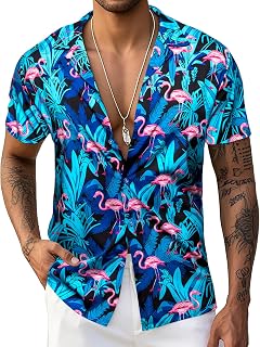Barry.Wang Herren-Hemd mit Paisley-Muster, edles langärmliges Button-Down-Hemd mit seidig-glatter Textur, formelles Hemd für Hochzeit, Geschäft und Feierlichkeiten