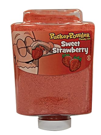 Pucker Powder Sweet Strawberry,Party Favors - Weddings - Receptions - Bridal and Baby Showers - Birthdays - Toppings - Decorations, 9.5oz - 1 Ct