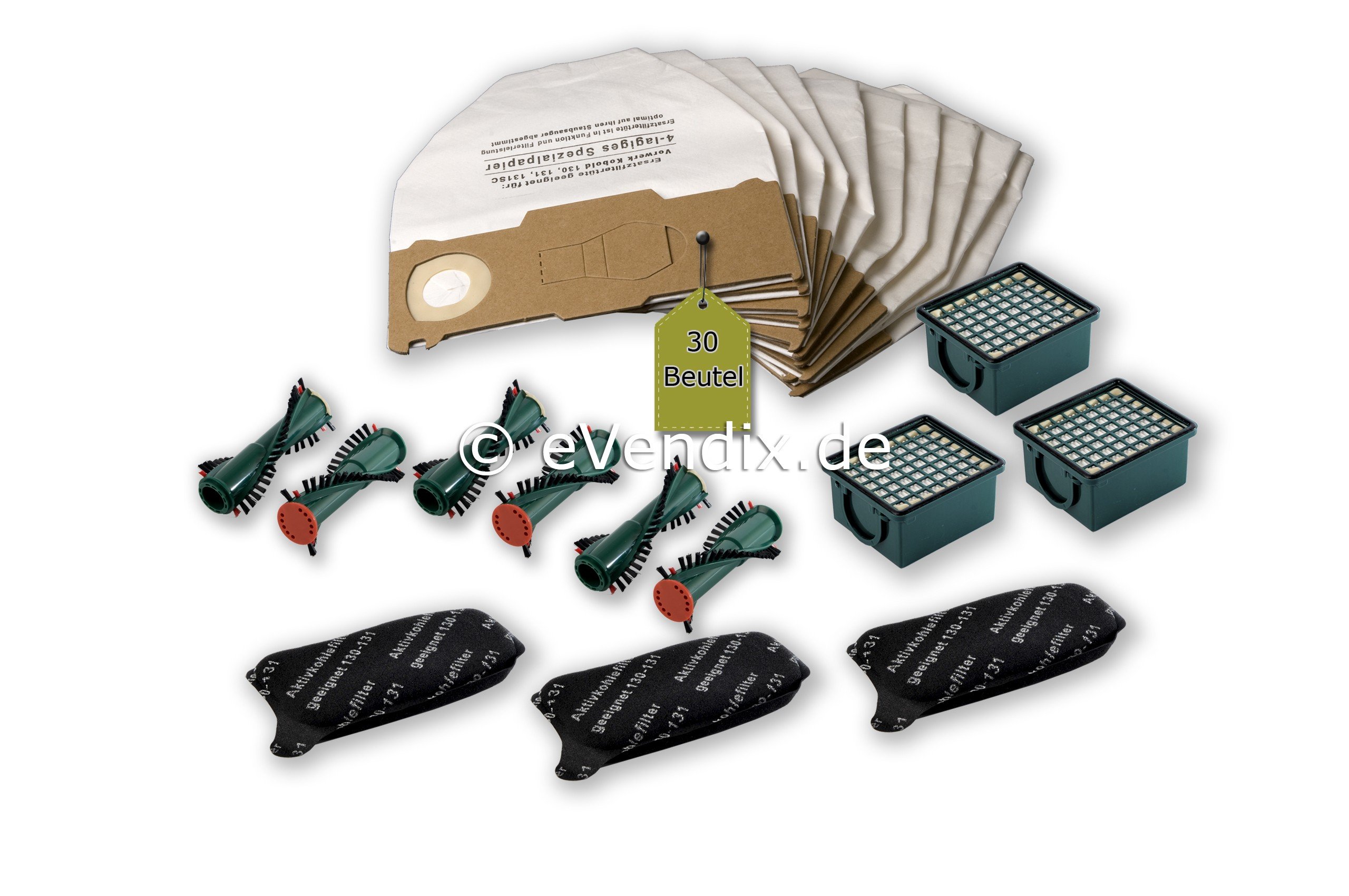 22 pezzi set di filtri adatto per Vorwerk Folletto VK 130, VK 131, SC