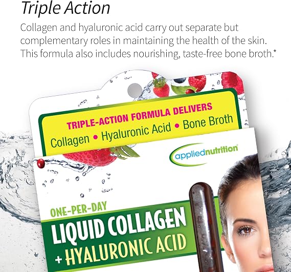 Applied Nutrition Liquid Collagen + Hyaluronic Acid Drink (3 Pack)