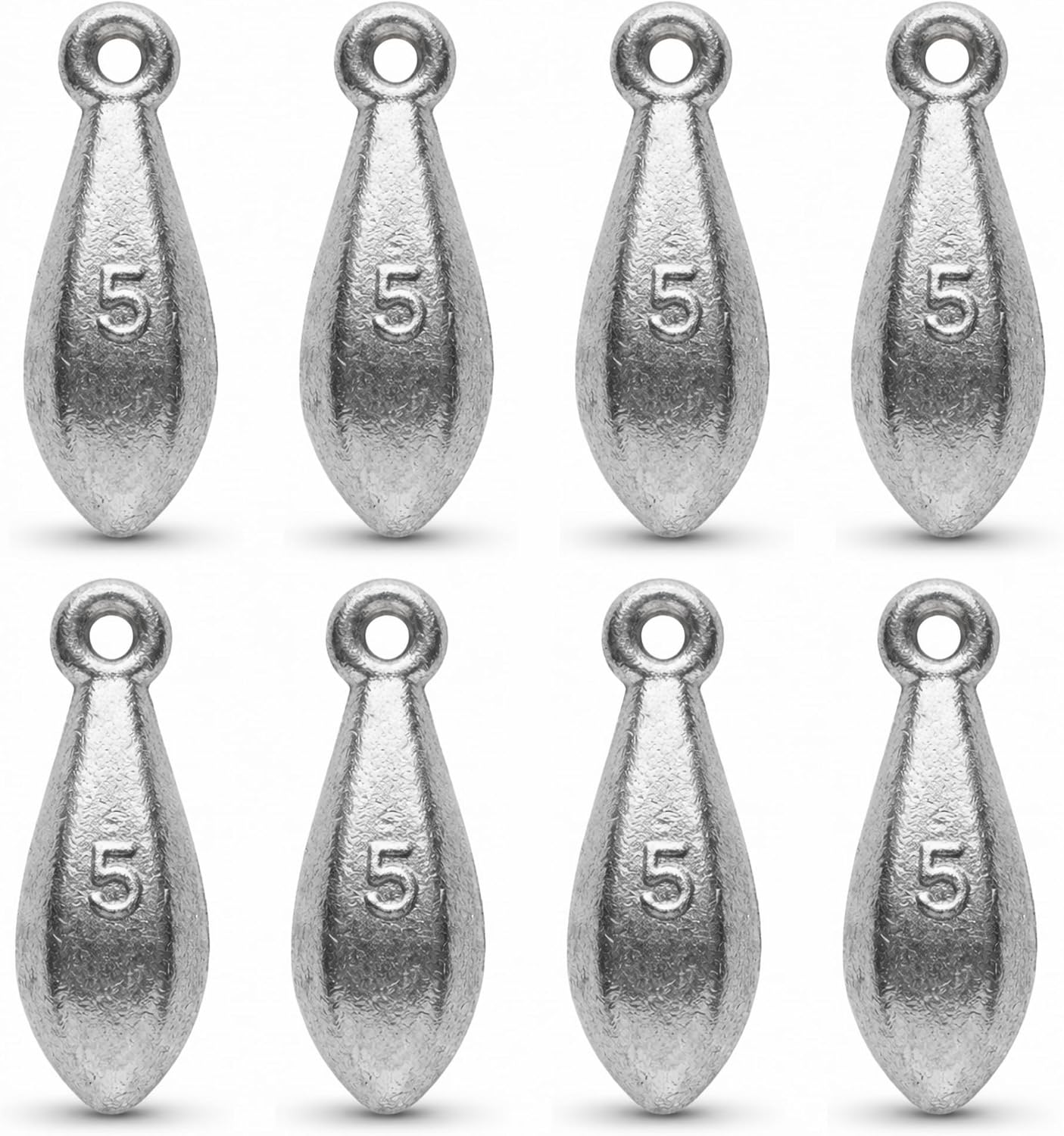 Fishing Weights Sinkers Bank Sinkers for Surf Fishing Saltwater Freshwater Bullet Lead Fishing Sinkers for Catfish Bass Pompano, Hexagonal Anti-Roll Design, Multiple Sizes (1/2oz to 16oz)
