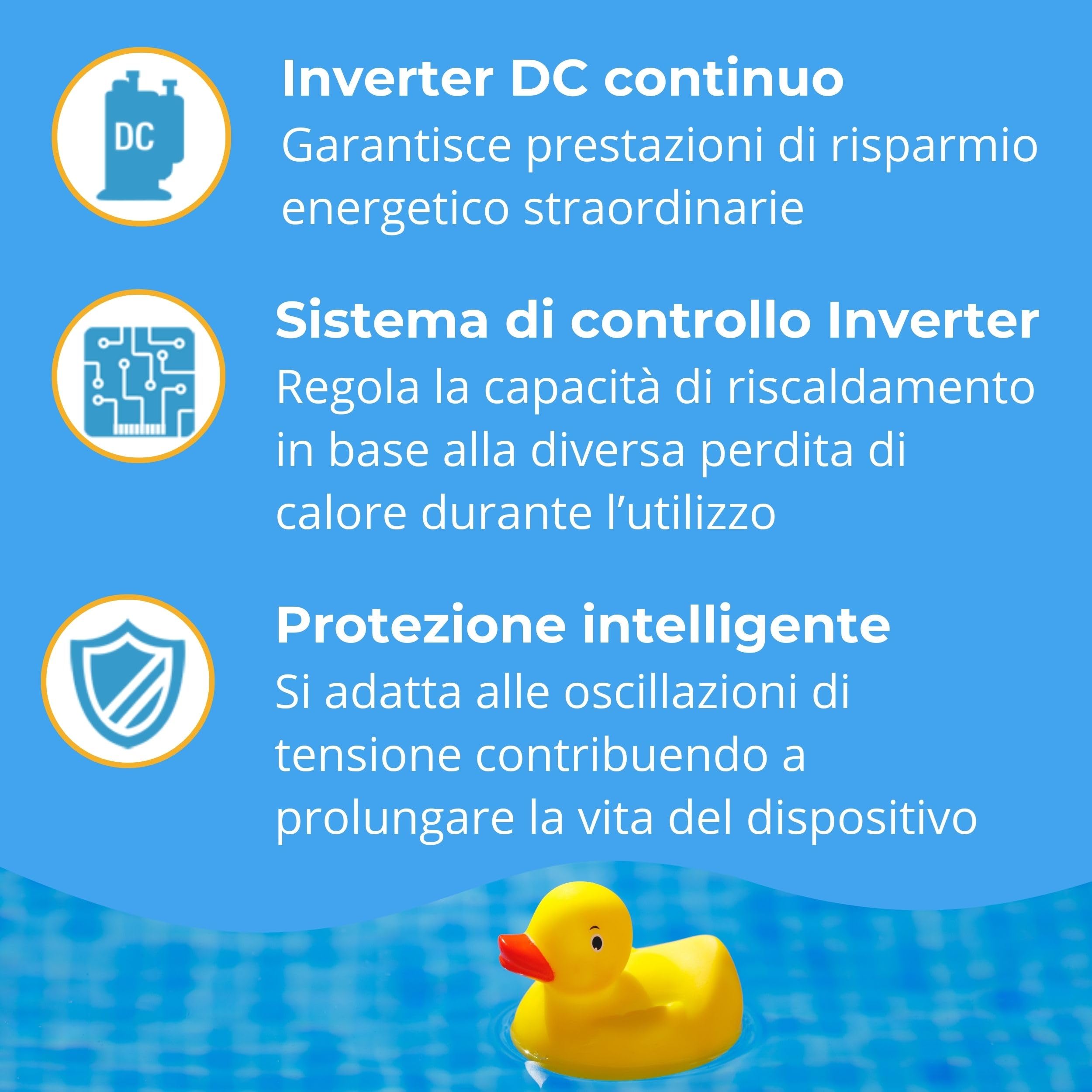 Pompa di Calore per Piscina Full Inverter MR Smart per Riscaldare Acqua Piscina Fuori Terra o Interrata (65 m³)