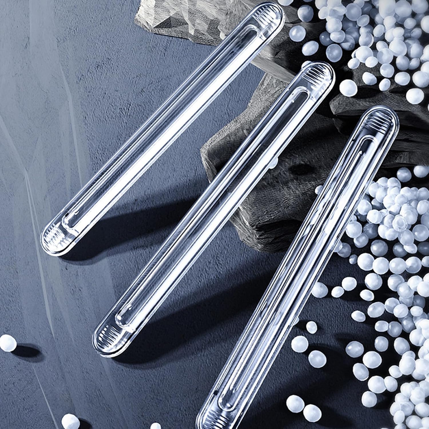 4 Pieces of Wall Bumper Protection Device, Transparent Furniture Bumper, Silicone Rubber Wall Protector, Household Door Handle, Silicone Refrigerator Door, Rear Cabinet