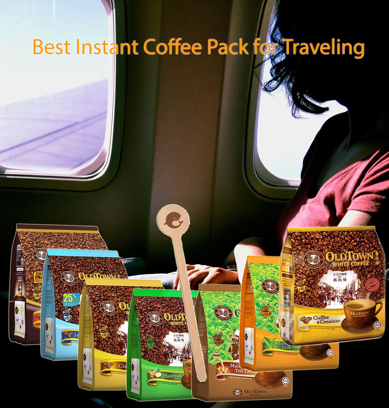 (3 Pack Mixed Classic, Hazelnut, MilkTea) OLD TOWN (3 in 1) Coffee/MilkTea Asian Instant