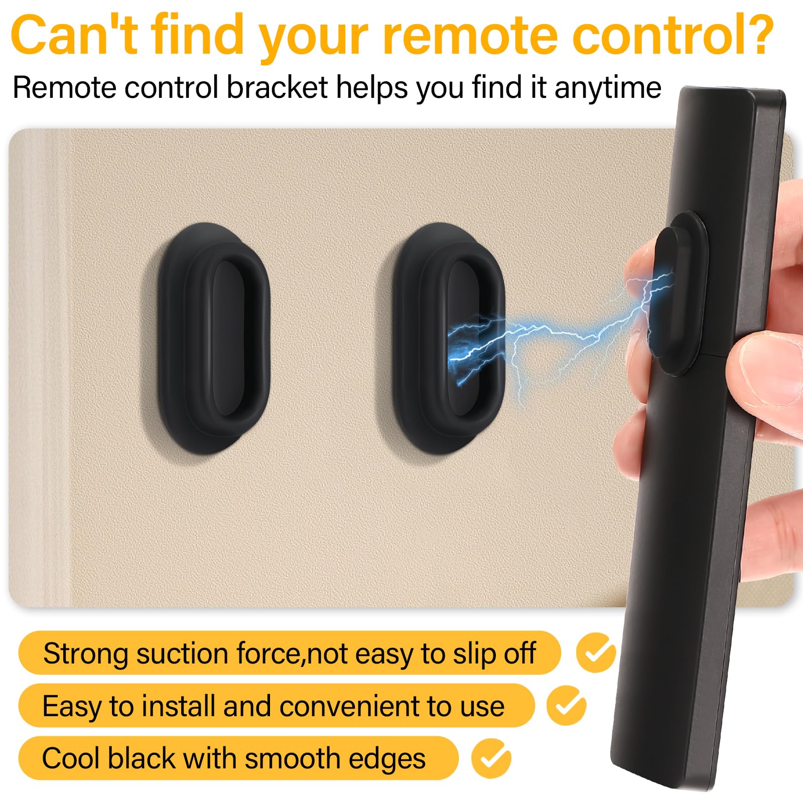 Supporto Magnetico Per Telecomando 5 Pezzi - Adesivo Forte Senza Fori - Per TV E Elettrodomestici - Foto 12