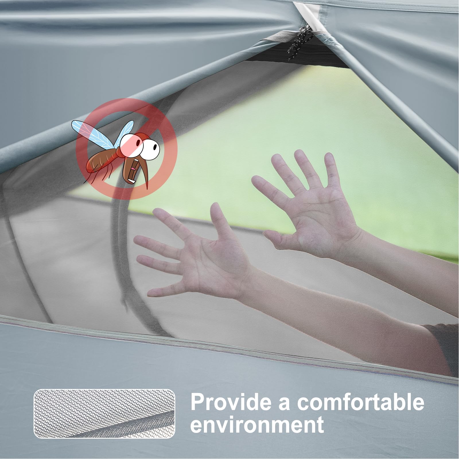 Forceatt Zelt 2 Personen Camping Wasserdicht, Ultraleicht Mit Kleinem Packmaß, Tragbares Kuppelzelt Zum Schnellen Aufbau Für Trekking, Camping, Wandern und Outdoor