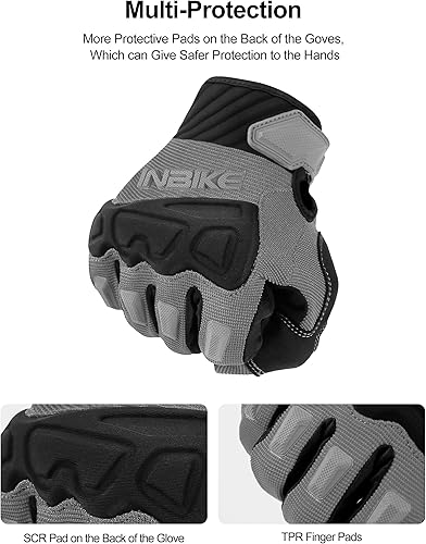 Miniatura 3 de INBIKE MTB BMX ATV - Guantes de ciclismo para carrera de motocross, bicicleta de montaña, DH