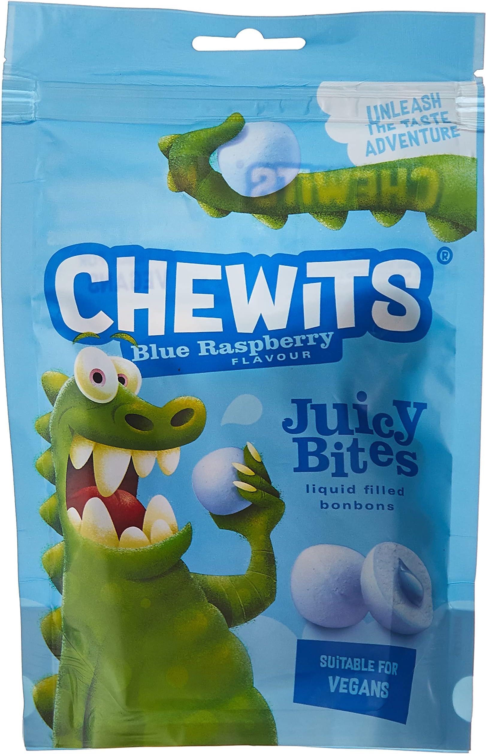 Cloetta Chewits Blue Raspberrry Gummy Candy, Multicolor