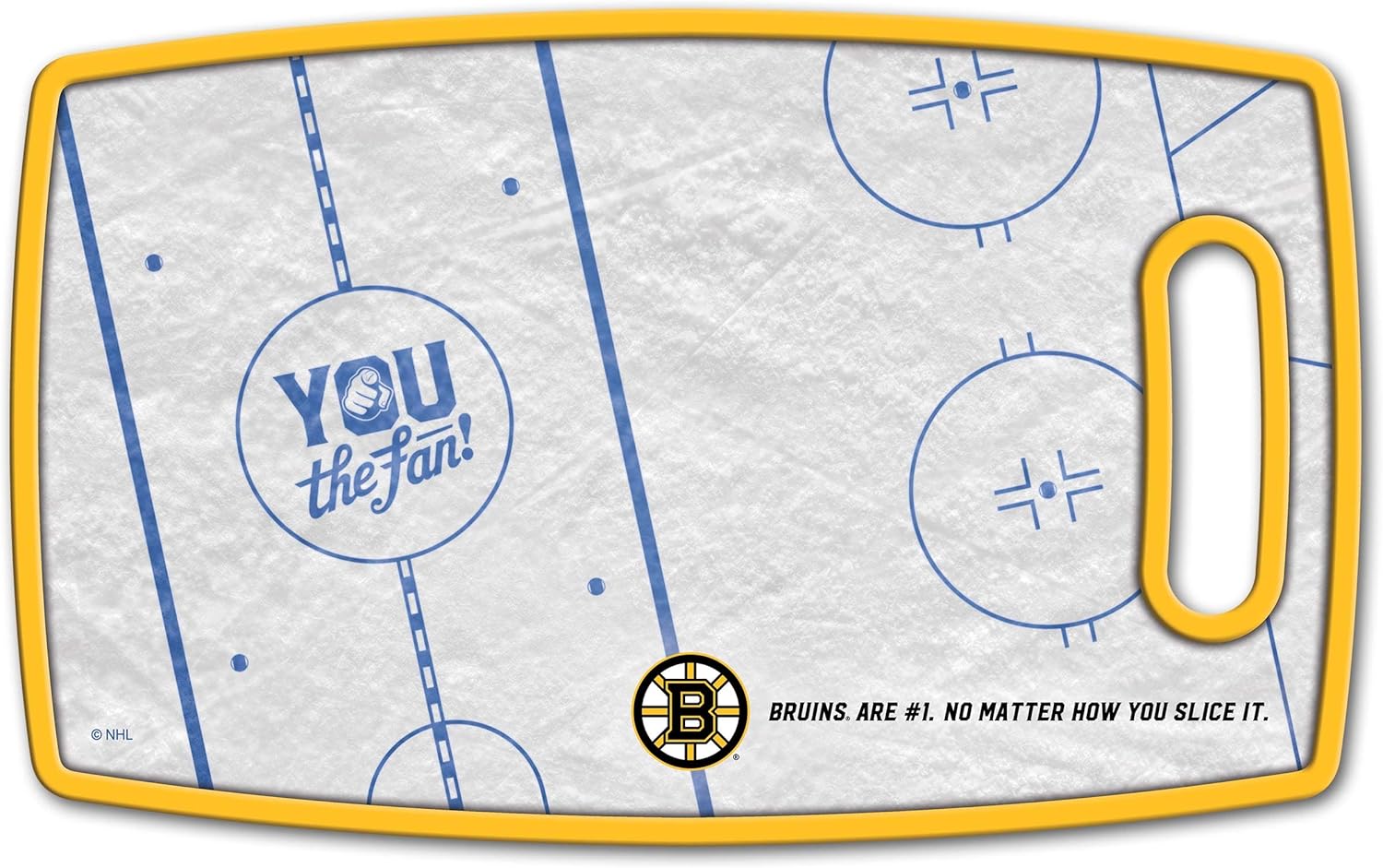 YouTheFan NHL Officially-Licensed Retro Series Cutting Board - Reversible Design for Double The Cutting Surface - Gentle on Knives, Team Message on Both Front and Back