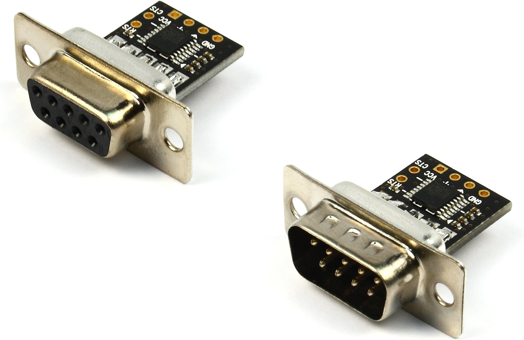 Ultra Compact RS232 to TTL Converter Female & Male Combo (DB9 Connector, 3.3V to 5V)