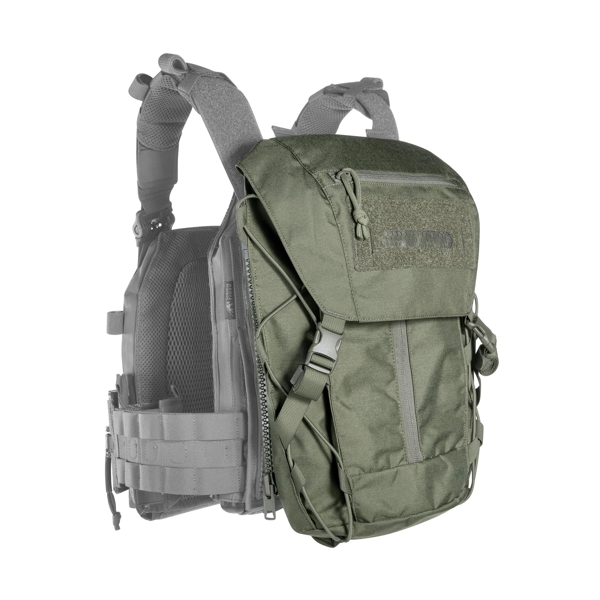 Tasmanian Tiger TT Turtle Pack ZP dodatkowa torba na wsporniki płyt z systemem RV, pojemność 7 l, rozkładana torba na plate carrier nadaje się do cięcia śrub