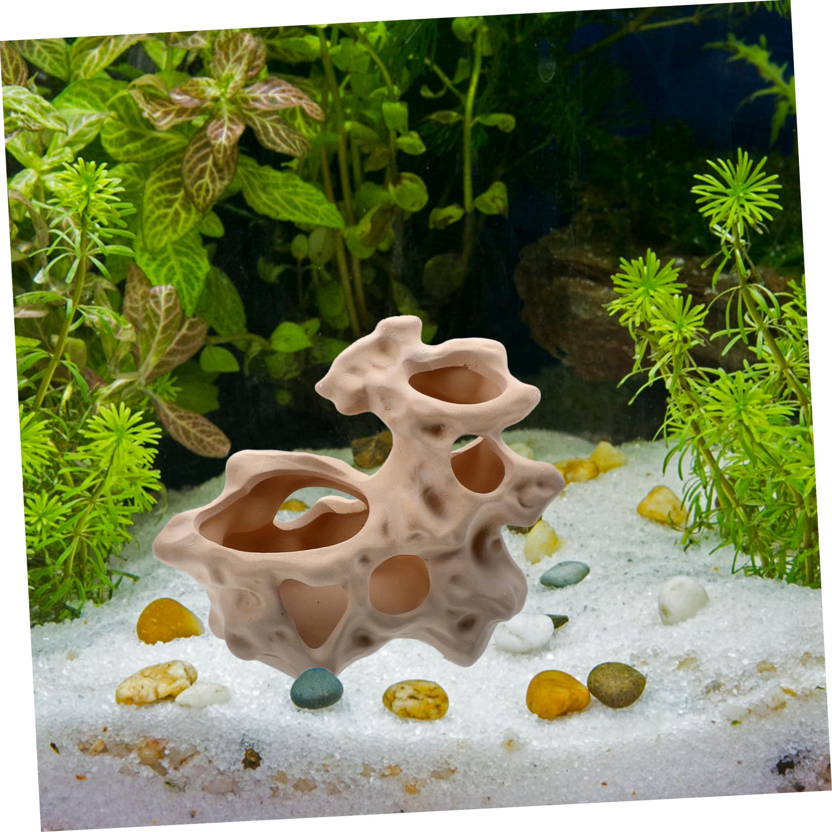 Keramikhöhle für Aquarium Fische und Garnelen, 1 Stück, Höhlenförmig