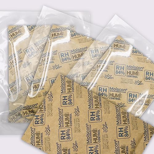 Miniatura 53 de Paquete de 30 paquetes de control de humedad bidireccional de 62% HR 0.28 oz para almacenar paquetes de control de humedad de 1 oz, tamaño 8 62%