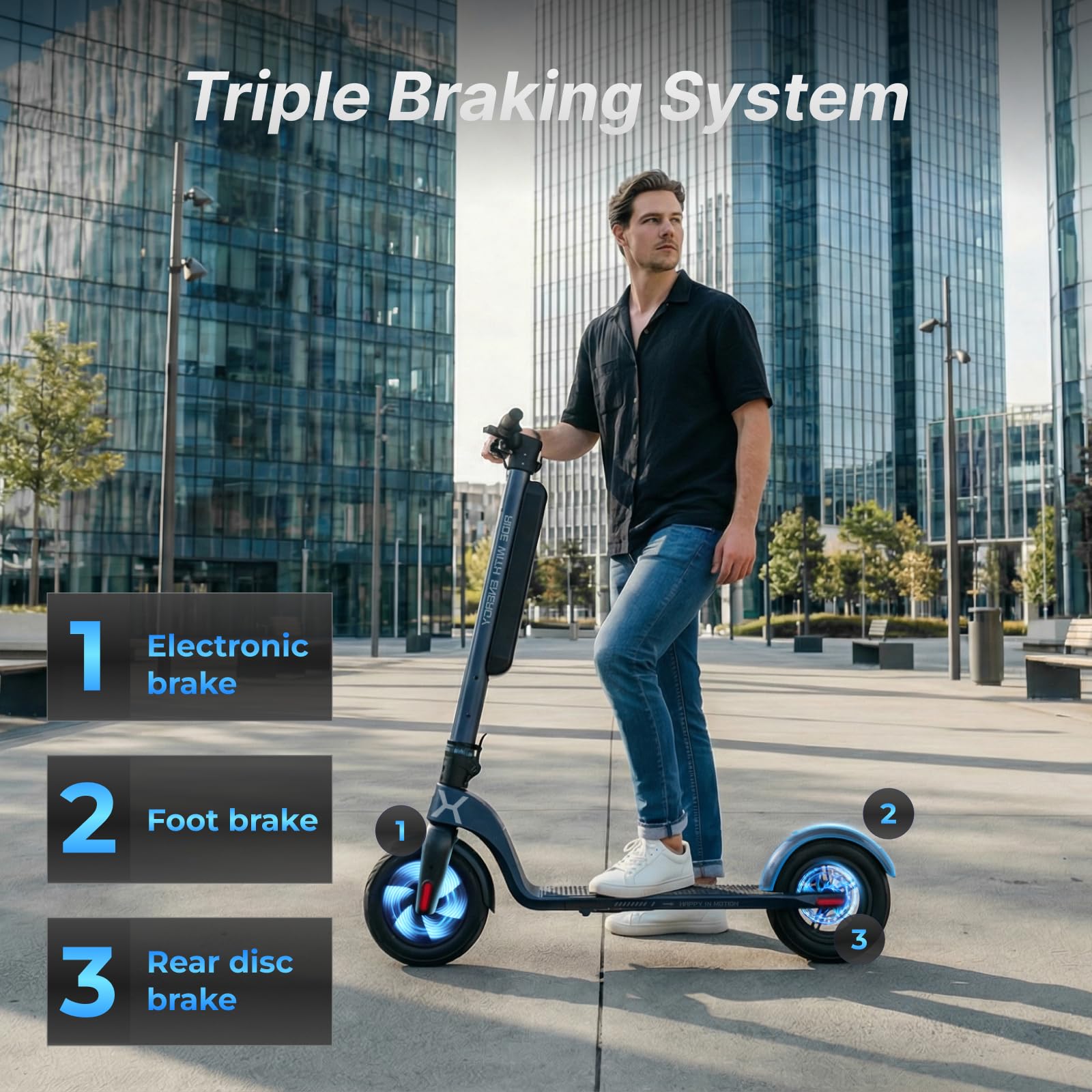 HX X6 Monopattino Elettrico Adulto 4 Pieghe da Zaino, Scooter Elettrico per Urbano, 350W e Batteria Rimovibile, Autonomia 20-40km, Doppi Freni, Cruscotto Intelligente,App