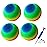 GSE Games & Sports Expert 8.5 Rainbow Inflatable Playground Balls Set with Pump, Kickball, Bouncy Dodge Ball, Handball for Kid/Adult, Perfect for Recess Ball Game, Gym, Yoga, School Sports Activities