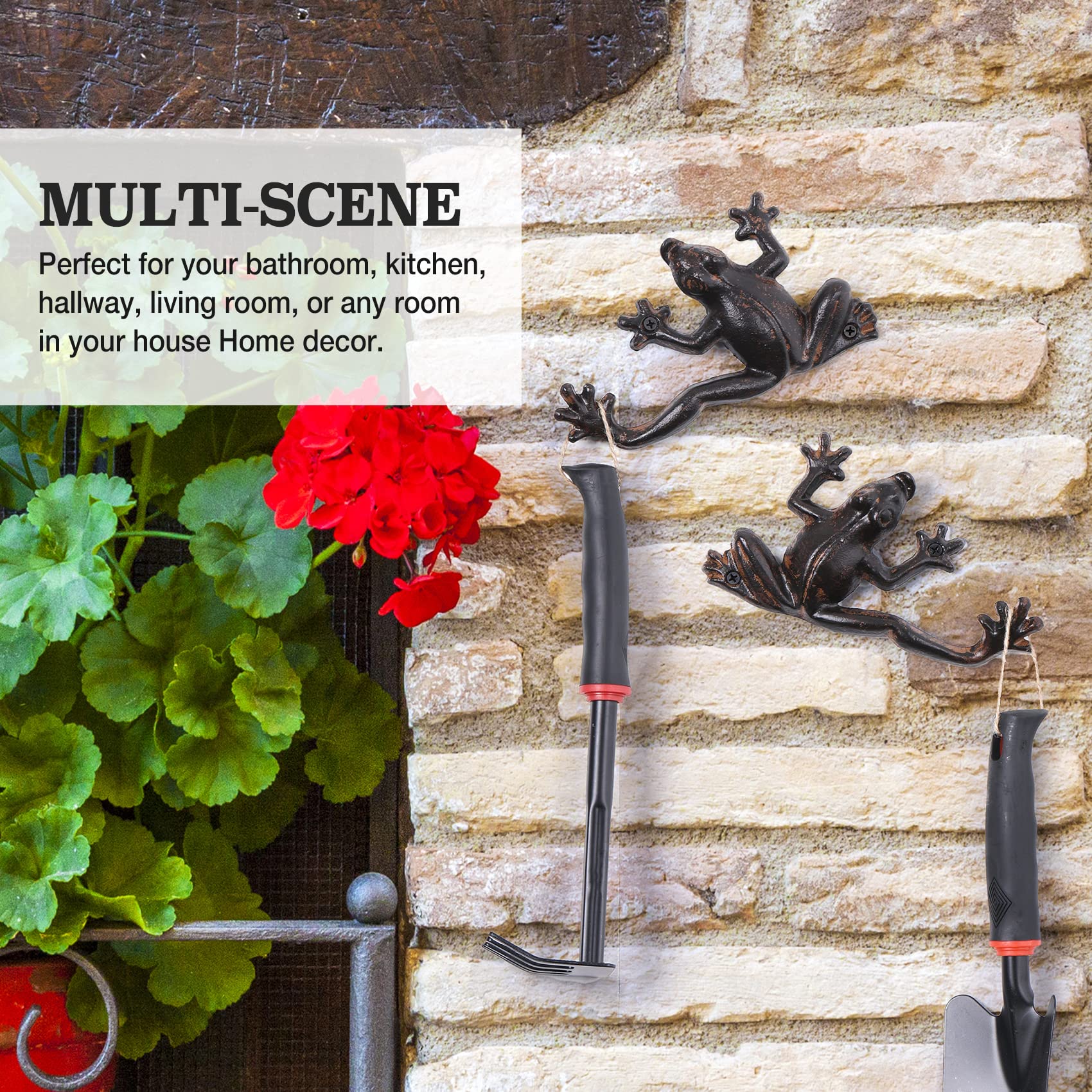 Amazon.co.jp: フック鋳鉄装飾壁ハンガーレトロ素朴で丈夫なカエルの