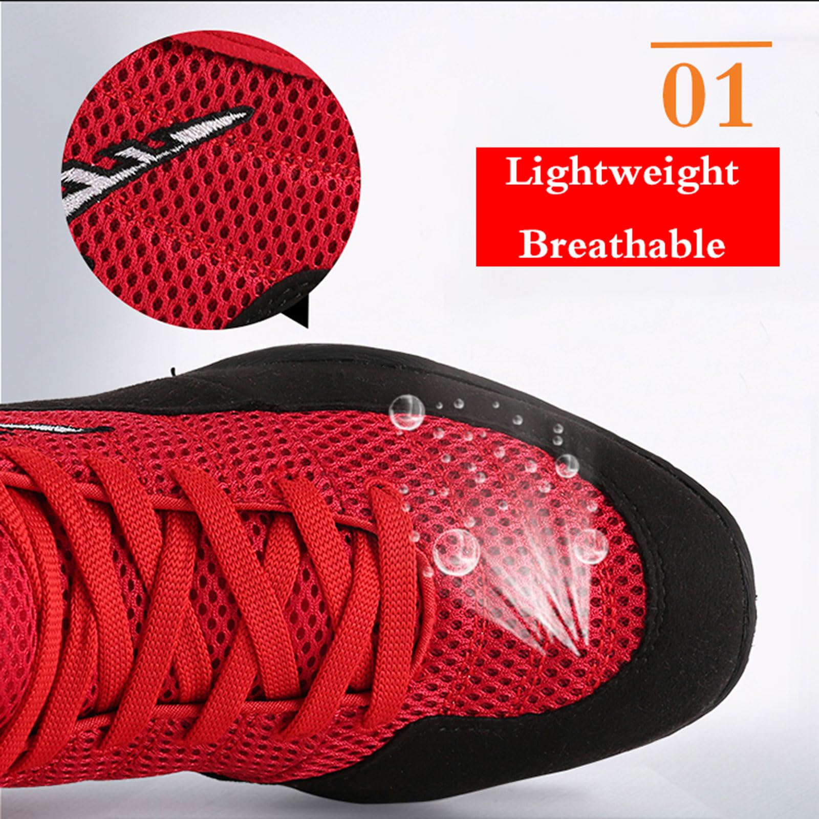 Botas De Lucha,Zapatos De Culturismo,Zapatos De Lucha,Zapatillas De Lucha,Zapatos Deportivos De Lucha Libre,Wrestling Shoes,CóModo,Antideslizante,para Boxeo,Lucha Libre,Combate