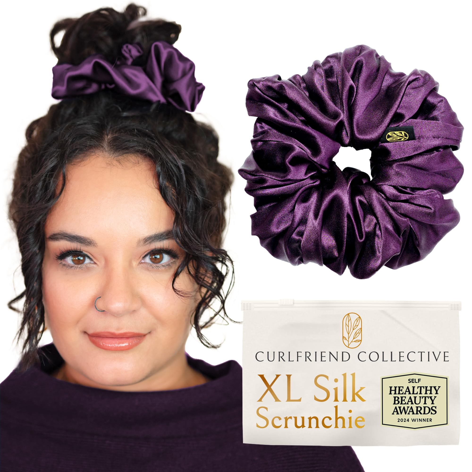 Amazon.com : Silk Scrunchies for Women Ponytail Holders  display picture 2