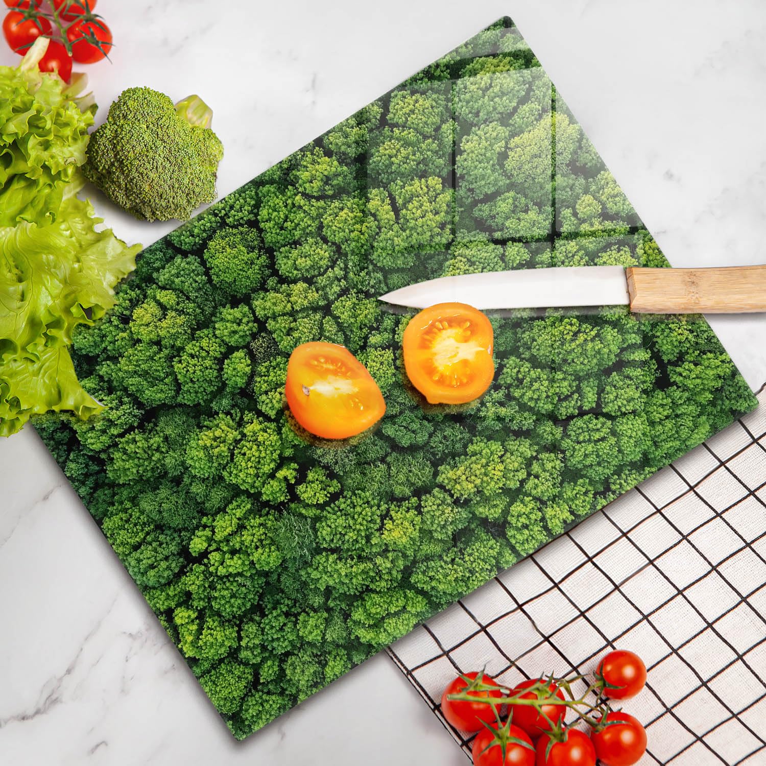 Tabla de cocina | Verde | Superficie impresa