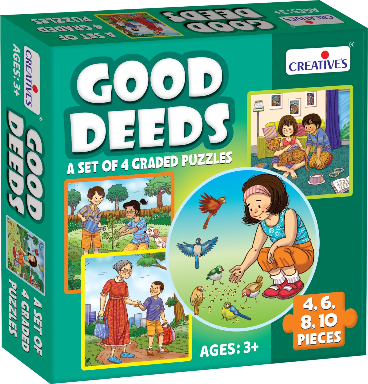 Creative’s Good Deeds | Learning Puzzles for Kids | Educational Jigsaw Puzzles | Early Puzzles for Kids | Jigsaw Puzzles in 4, 6,8,10 Pieces| Self-Correcting Puzzles | Ages 3 & up (B0DGTTZ1NV) Amazon Price History, Amazon Price Tracker