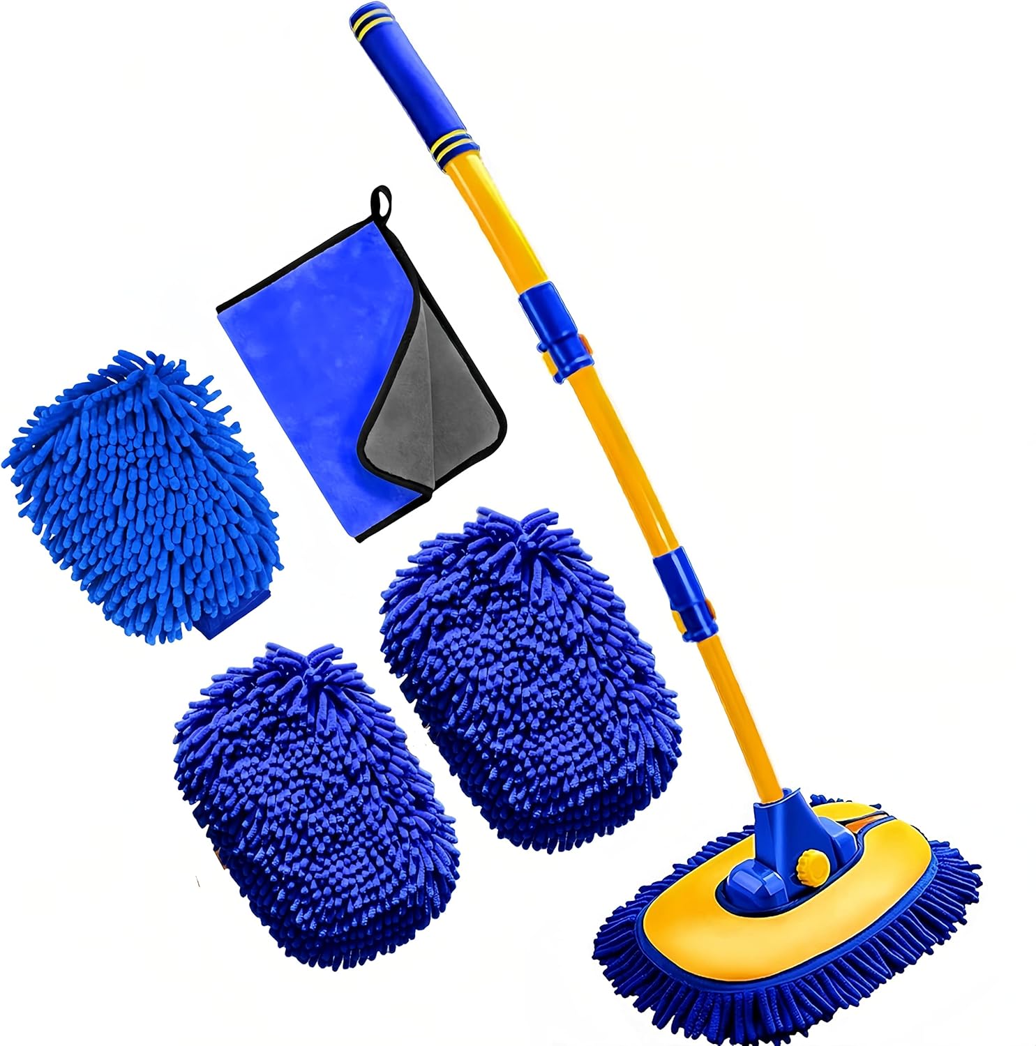 Upgrade Car Wash Brush Mop with Long Handle,Car Wash Brush Car Washing Brushes with Pole Car Cleaning Brush Kit Car Wash Mop Supplies Car Washing Brush with Scratch-Free Replacement Head Upgrade Car Wash Brush Mop with Long Handle,Car Wash Brush Car Washing Brushes with Pole Car Cleaning Brush Kit Car Wash Mop Supplies Car Washing Brush with Scratch-Free Replacement Head