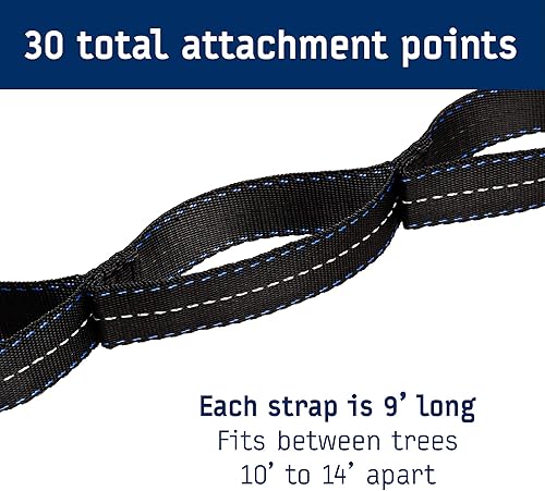 Miniatura 6 de ENO, Eagles Nest Outfitters Atlas - Correa para hamaca con sistema de suspensión con bolsa de almacenamiento, capacidad de 400 libras, 9 pies x