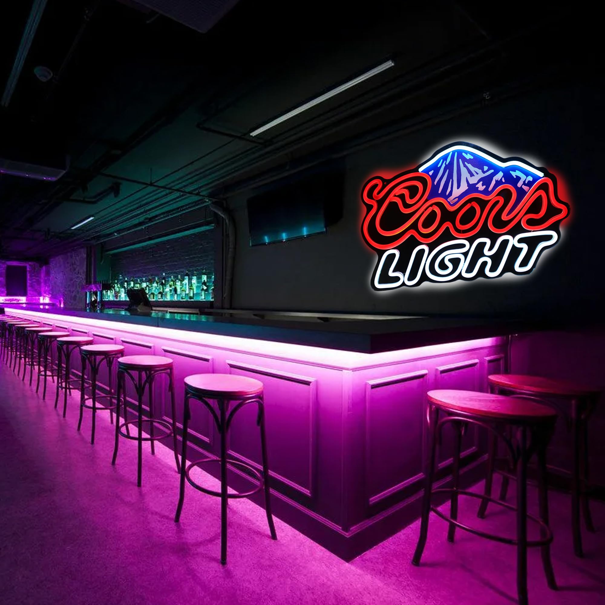 Amazon.com: For coors light neon sign for Beer Led Sign Wall