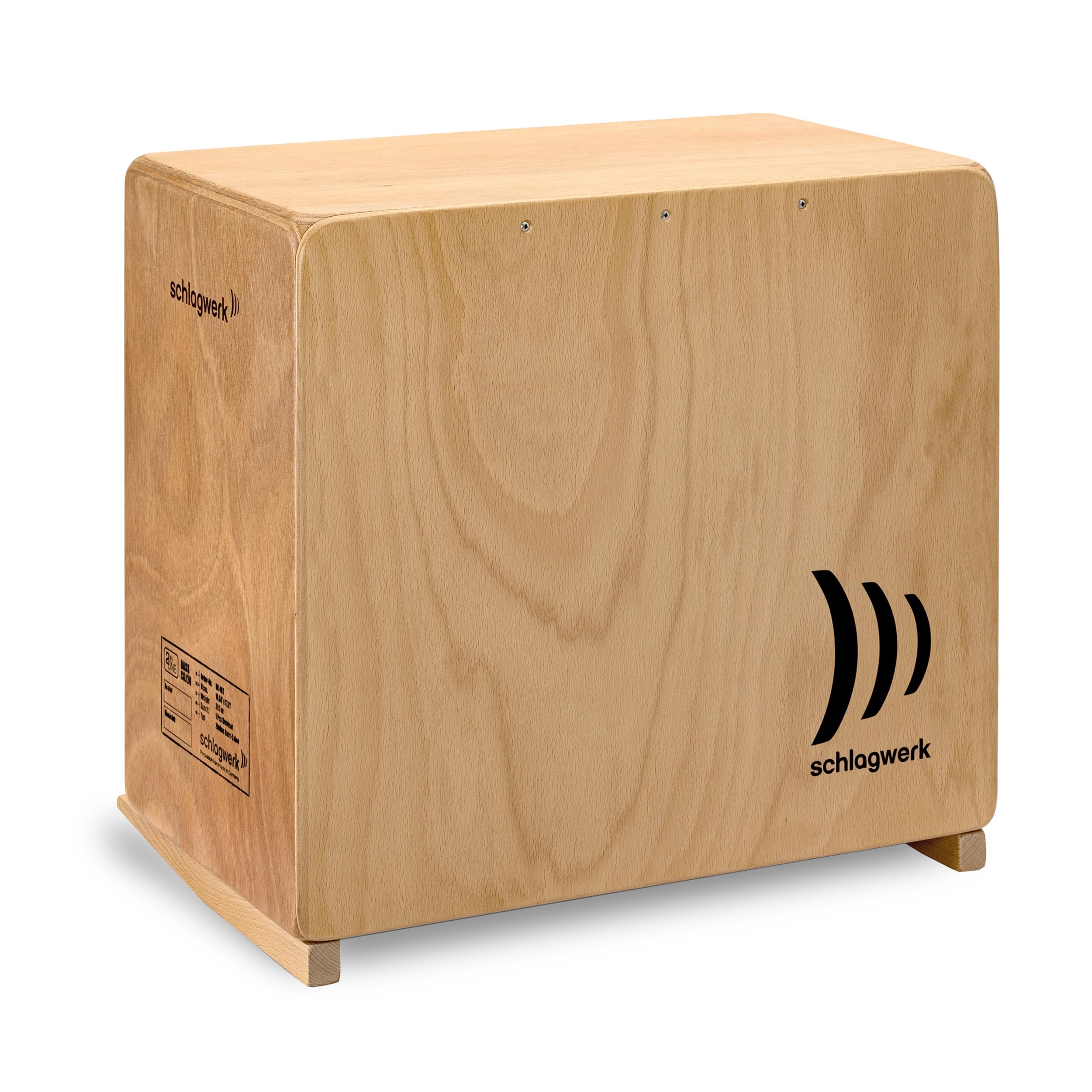 Schlagwerk BC462 - Bass-Cajon mit 2inOne Technologie mit 84 Snare Spiralen - für unplugged Gigs - Antik Buche mit Gabun Holz Korpus - Made in Germany