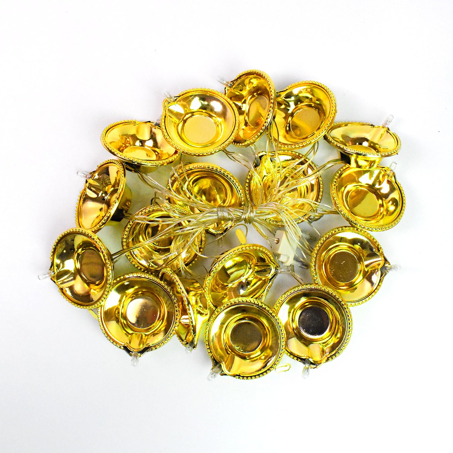 Oblivion Golden Diya Led String Light | Colorful Rotating Decorative LED String Light | String Light for Home Decoration, Offices, Diwali, Ganesh Chaturthi Festival (Set of 1pc) (B0DG5VJ6BY) Amazon Price History, Amazon Price Tracker