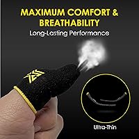 Vista 5 de Paquete de 6 fundas para dedos para juegos de teléfono móvil Gaming Corps ClawSocks - Carbono