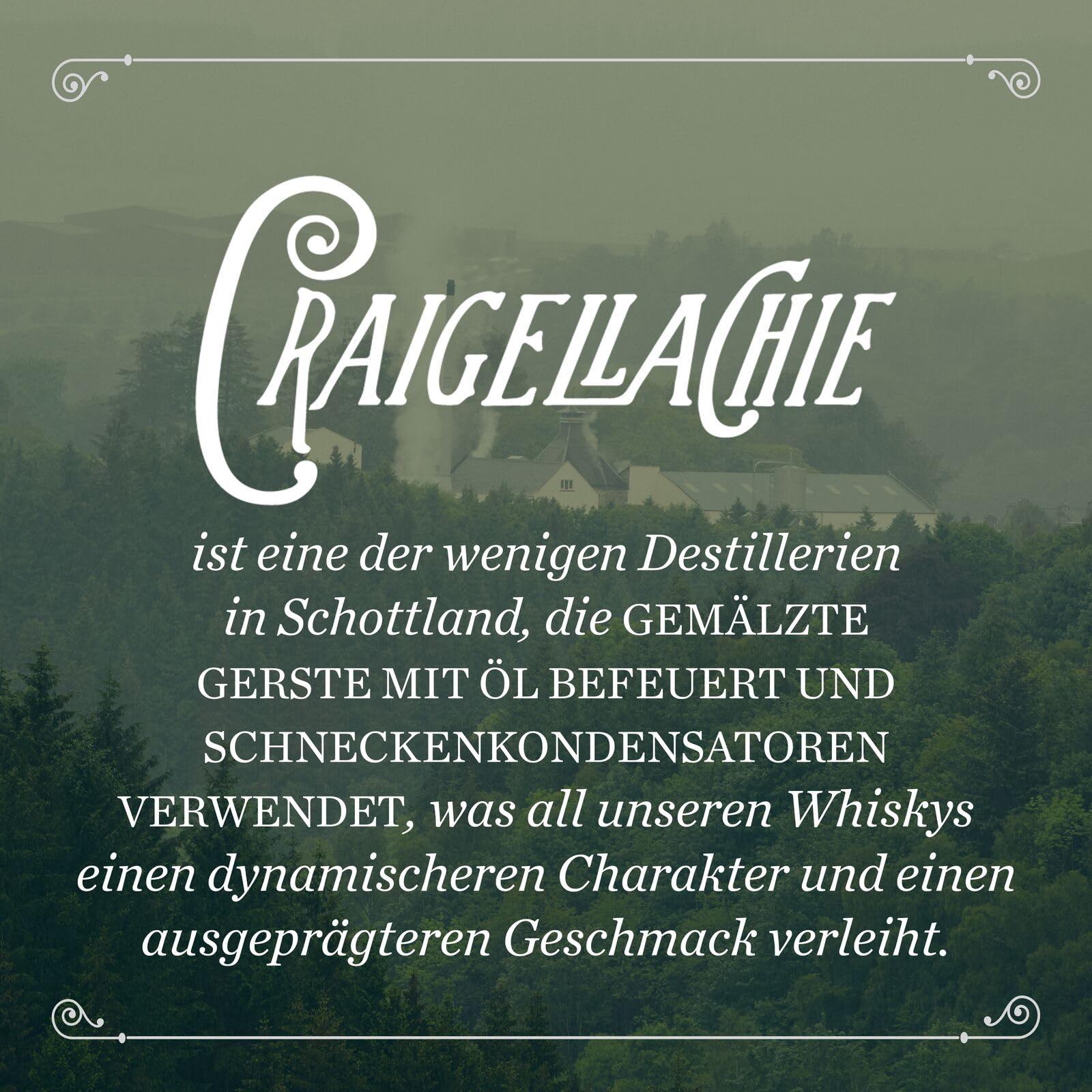 CRAIGELLACHIE 23 Year Old Speyside Single Malt Scotch Whisky, 46% vol, 700 ml, in Geschenkverpackung, gereift in First-Fill-Sherry- und -Bourbon-Fässern, 70 cl