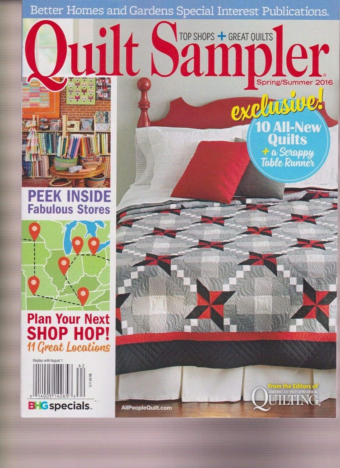 QUILT SAMPLER MAGAZINE SPRING/SUMMER 2016. Home & Kitchen