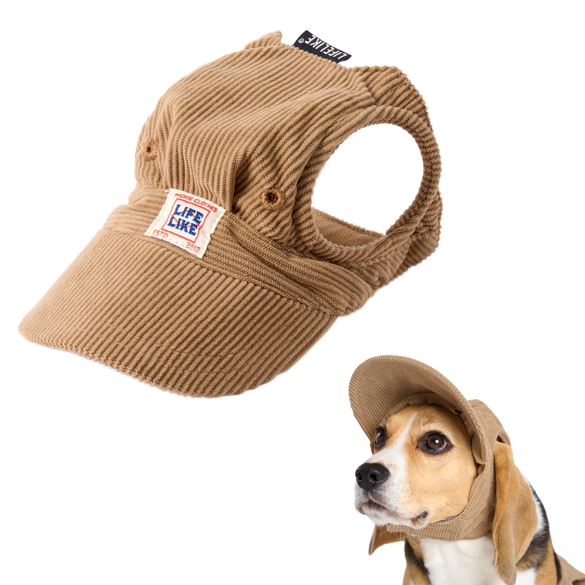 Amazon | 【LIFELIKE公式】コーデュロイキャップ 犬 キャップ ニット 