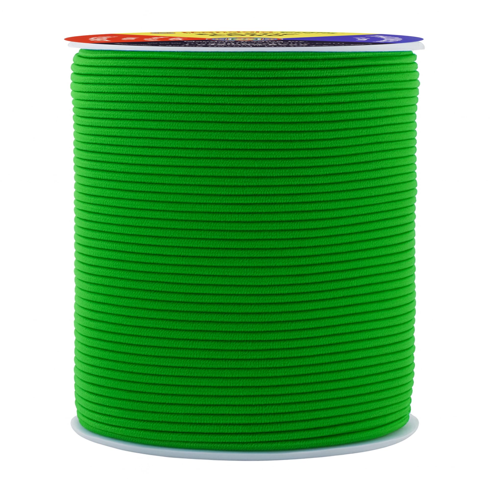 Mandala Crafts Green 1.5Mm Elastic Cord For Jewelry Making – 109 Yds Stretchy Cord Round Elastic Strings For Sewing