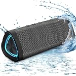 Haut-parleur Bluetooth,Vanzon V40 Haut-parleur Bluetooth sans fil portable IPX7 Imperméable, 24W HiFi Son stéréo,24H L'heure du jeu, LED Lumières et TWS Double paire, Convient pour la maison en plein air, Grand cadeau