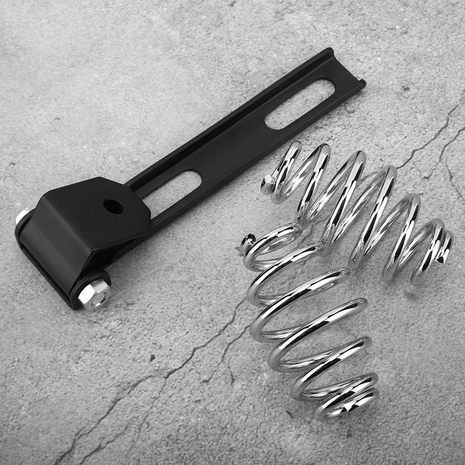 Molle del sedile del motociclo, set di staffe molle della sella del sedile del motociclo in acciaio inossidabile adatto per Bobber