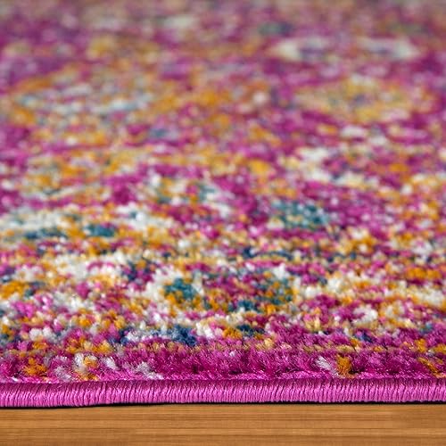 Miniatura 4 de Leick Home 596437 Vienne Runner - Alfombra vintage con medallón turco desteñido, marfil y azul marino, para sala de estar, dormitorio, 2 pies 2