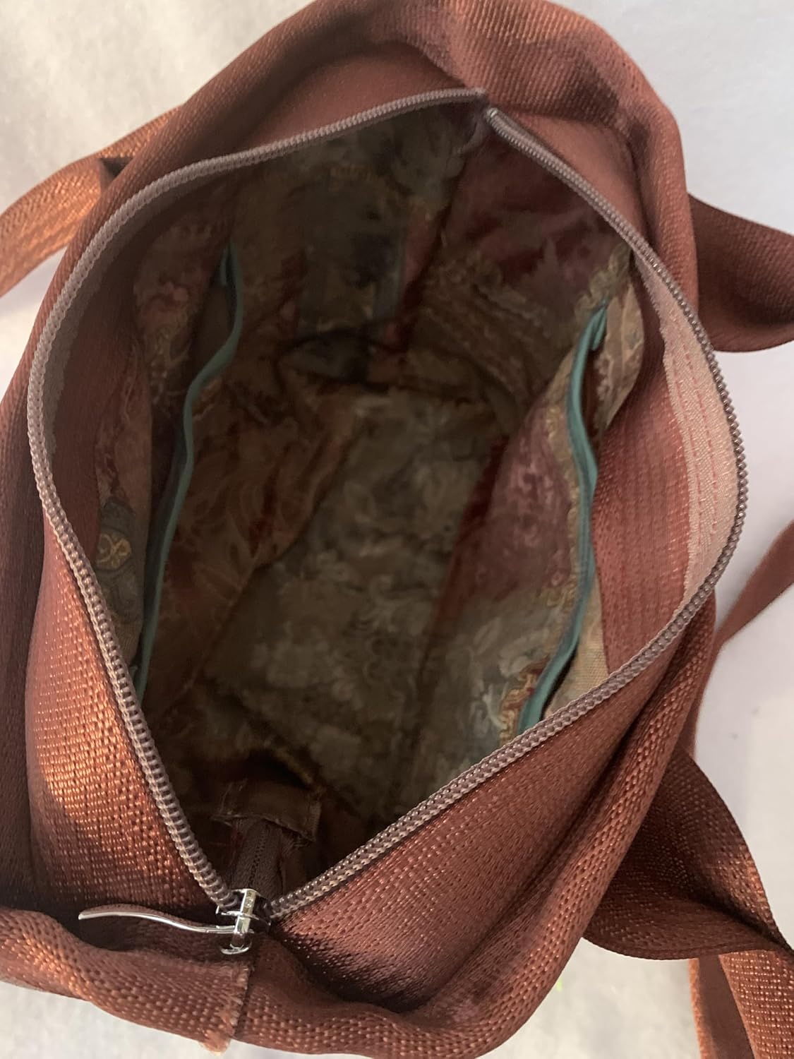 Aunt Sandy's Sewing Seatbelt Purse, Rich Brick Red | Washable, Burgundy