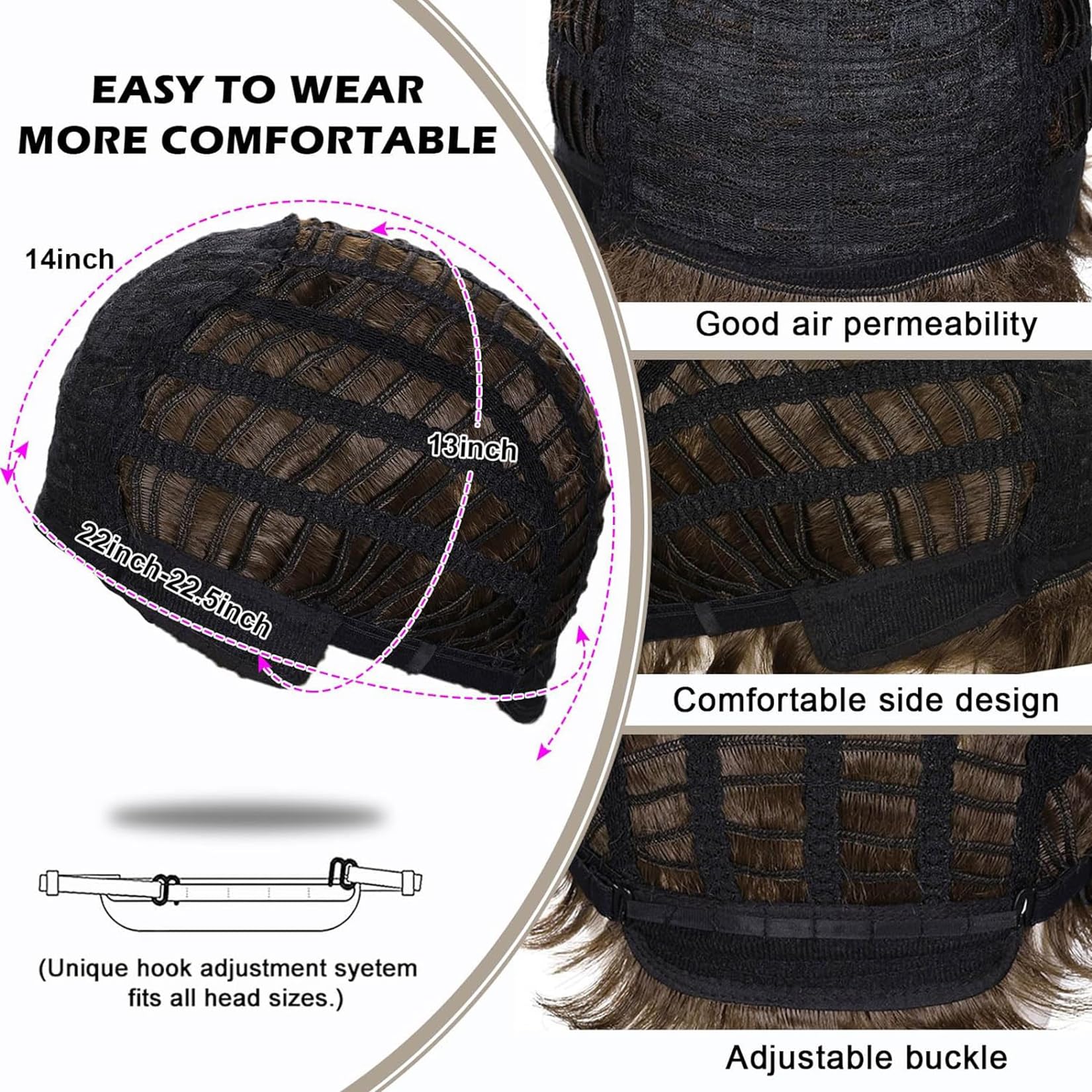 Parrucche lunghe ondulate grigie per gli uomini sintetiche resistente al calore Cosplay Halloween Costume