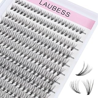 Cluster Lashes 240pcs 20D DIY Eyelash Extension D Curl Long Individual Lashes Mixed Tray Faux Mink Lash Clusters Extensions 0.07 0.10 Black (20D-0.07D-9-16mm)