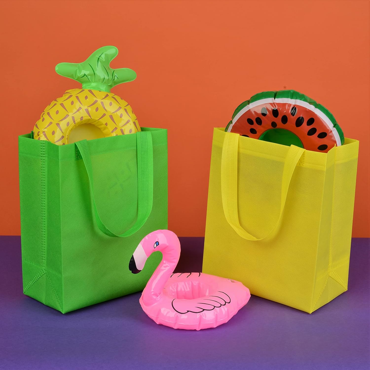 ZENPAC Reusable Gift Bags, Assorted Fabric Tote Bags Small with Handles for Small Business, Holidays, Birthdays, Party Favors, Events, Bulk, 8x4x10, 12 Pack - Image 2